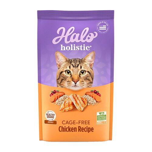 Halo Holistic Cage-Free Chicken Recipe Dry Cat Food -- 6 lb Bag
