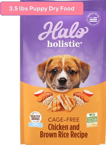 Halo Holistic Puppy Dry Food Cage-Free Chicken & Brown Rice