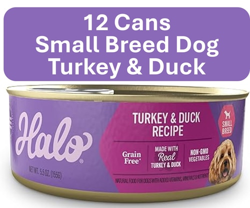 Halo Small Breed Dog Wet Food Grain-Free Turkey & Duck Recipe