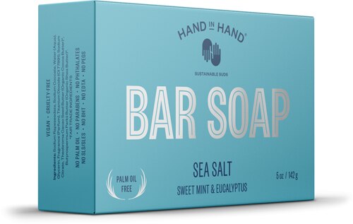 Hand in Hand Bar Soap Sea Salt - Sweet Mint & Eucalyptus
