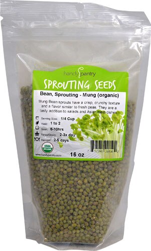 Handy Pantry Organic Mung Bean Sprouting Seeds 16 Oz Vitacost