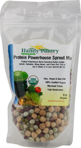 Handy Pantry Organic Protein Powerhouse Sprout Mix 8 Oz Vitacost