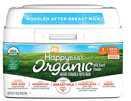 Happy Baby Organic MIlk Based Powder Infant Formula with Iron - Stage 1