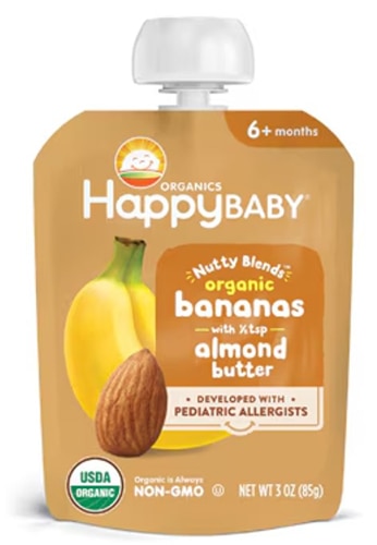 Happy Baby Organic Nutty Blends Banana & Almond Butter