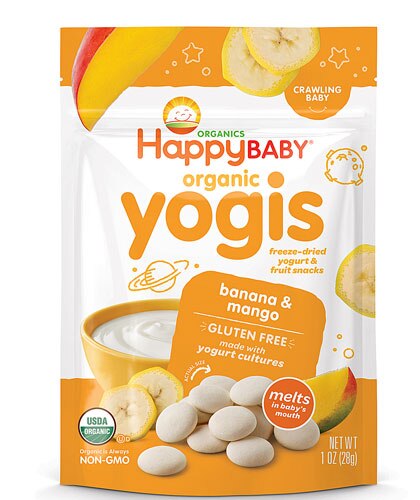 Happy Baby Yummy Yogis  Baby Food Banana Mango -- 1 oz