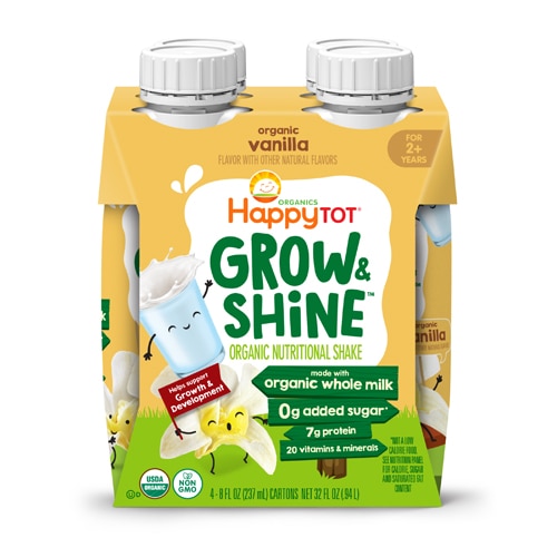 Happy Tot Organic Grow & Shine Nutritional Drink Vanilla