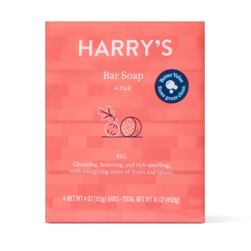 Harry's Men's Cleansing Bar Soap, Stone Scent, 4 oz, 2 Pack 