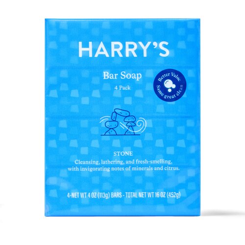 Harry's Bar Soap, Stone Scent, 4 oz, 4 Pack