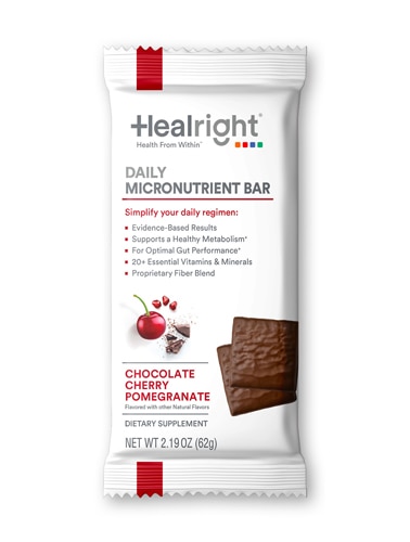 Healright Daily Micronutrient Bar Chocolate Cherry Pomegranate -- 2.19 oz