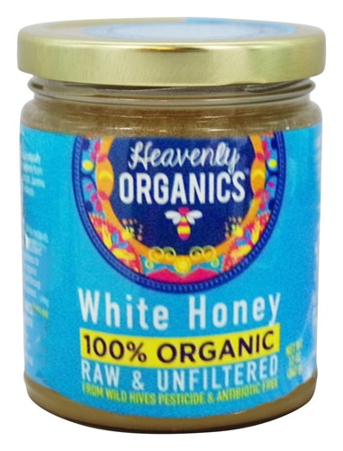 Heavenly Organics Raw White Honey -- 12 oz