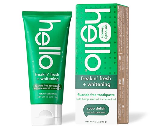 Hello Fluoride Free Toothpaste With Hemp Seed Oil+Coconut Oil
