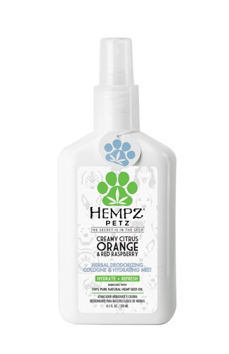 Hempz Petz Herbal Deodorizing Cologne Spray Creamy Citrus Orange & Red Raspberry -- 8.5 fl oz
