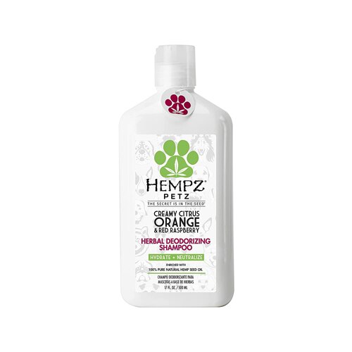 Hempz Petz Herbal Deodorizing Shampoo Creamy Citrus Orange & Red Raspberry -- 17 fl oz