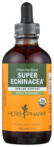 2 X Herb Pharm Super Echinacea Organic Immune Support Active Responder -- 4 fl o - Picture 1 of 1