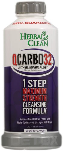 Herbal Clean QCARBO32™ with Eliminex Plus™ Grape -- 32 fl oz