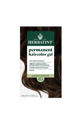 Herbatint Permanent Hair Color Gel 4D Golden Chestnut