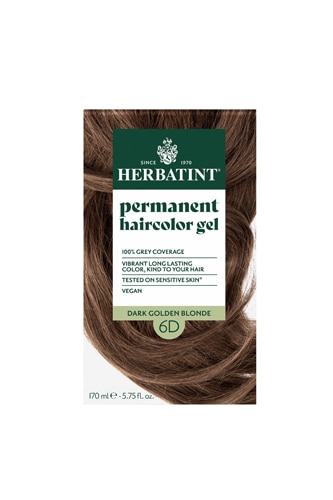 Herbatint Permanent Hair Color Gel 6D Dark Golden Blonde