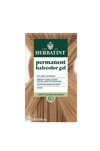 Herbatint Permanent Hair Color Gel 8D Light Golden Blonde