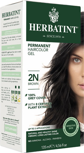 Herbatint Permanent Haircolor Gel 2N Brown -- 135 mL