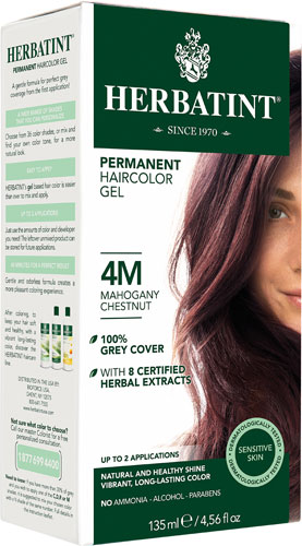 Herbatint Permanent Haircolor Gel 4M Mahogany Chestnut -- 135 mL