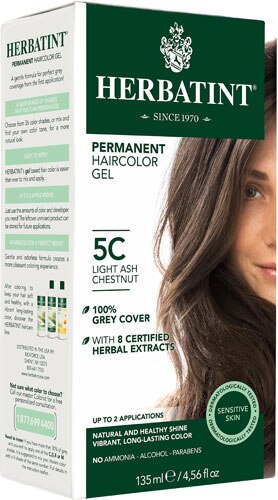 Herbatint Permanent Haircolor Gel 5C Light Ash Chestnut