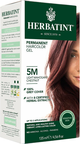 Herbatint Permanent Haircolor Gel 5M Light Mahogany Chestnut