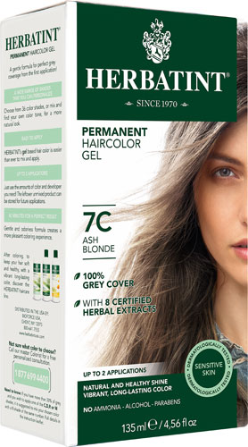 Herbatint Permanent Haircolor Gel 7C Ash Blonde