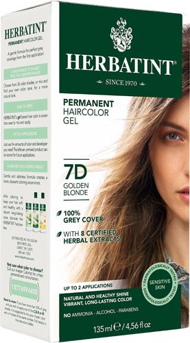 Herbatint Permanent Haircolor Gel 7D Golden Blonde -- 135 mL