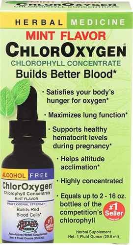 Herbs Etc. ChlorOxygen® Alcohol Free Mint