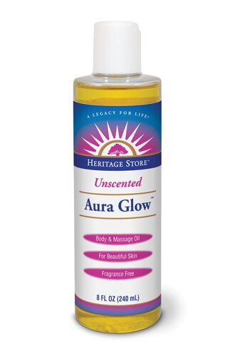 Heritage Store Aura Glow Massage Lotion Unscented