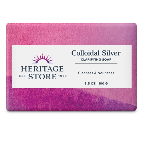 Heritage Store Colloidal Silver Soap -- 3.5 oz