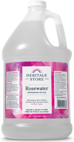 Heritage Store Rosewater Refreshing Facial Splash -- 1 Gallon