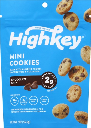 Highkey Keto Friendly Mini Cookies Chocolate Chip