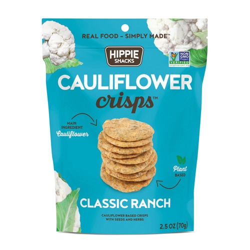 Hippie Snacks Cauliflower Crisps Ranch -- 2.5 oz