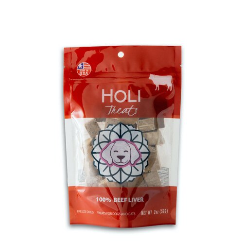 Holi Pet Treats Freeze-Dried Beef Liver for Dogs & Cats -- 2 oz