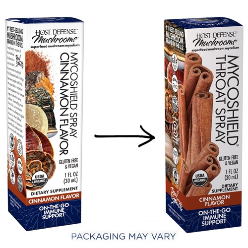 Host Defense Mushrooms Organic MycoShield Spray Cinnamon