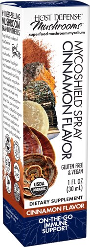 Host Defense Organic Mushrooms MycoShield Spray Cinnamon