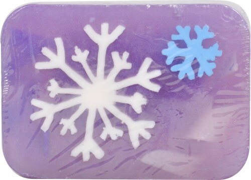 Hugo Naturals Snowflake Artisan Soap Vanilla Peppermint -- 6 oz