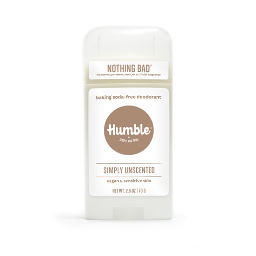 Humble Brands Vegan & Sensitive Skin Baking Soda Free Deodorant Unscented -- 2.5 oz