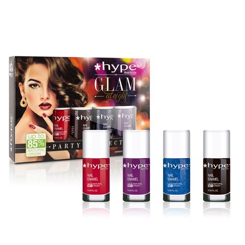 Hype Fast-Drying Nail Polish Collection Glam At Night -- 4 Piece - Vitacost Hype Fast-Drying Nail Polish Collection Glam At Night -- 4 Piece - Vitacost