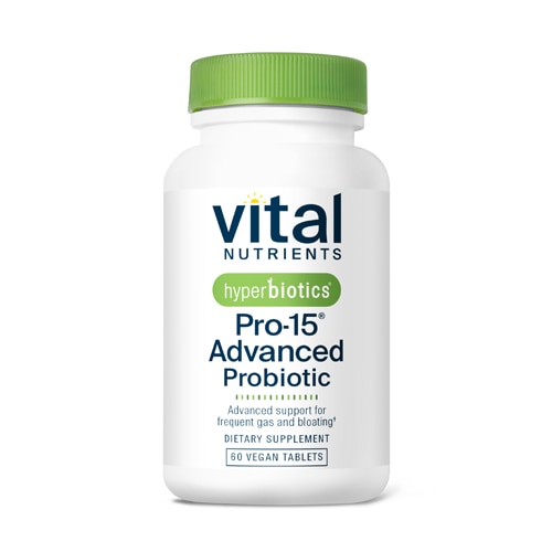 Hyperbiotics PRO-15 Advanced Strength Probiotics -- 15 billion CFU - 60 Time Release Tablets
