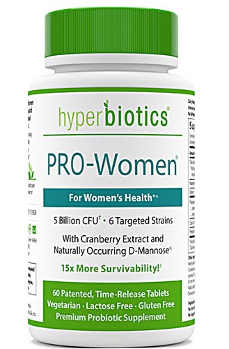 Hyperbiotics PRO-Women -- 5 billion CFU - 60 Time Release Tablets