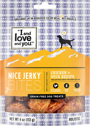 I and Love and You Nice Jerky Bites Chicken & Duck -- 4 oz