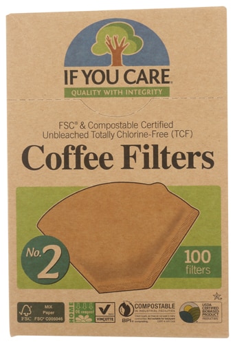 If You Care Coffee Filters No. 2 Cone Brown -- 100 Filters