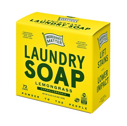 Ingredients Matter Concentrated Laundry Powder Hypoallergenic Lemongrass