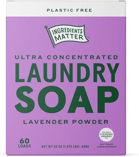 Ingredients Matter Laundry Soap Powder 60 Loads Lavender