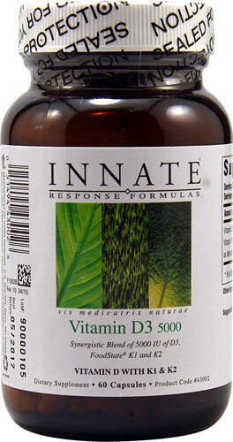 Innate Response Formulas Vitamin D3 -- 5000 IU - 60 Capsules