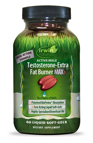 Irwin Naturals Active-Male Testosterone-Extra Fat Burner Max3
