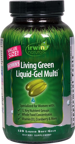 Irwin Naturals Living Green Liquid-Gel Multi™ For Women -- 120 Liquid Softgels