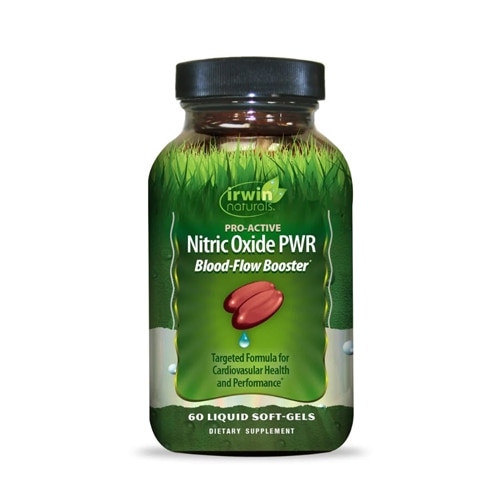 Irwin Naturals Nitric Oxide PWR Blood-Flow Booster -- 60 Liquid Softgels -  Vitacost